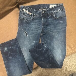 Vintage Diesel jeans , made in Italy, low rise, stretch, waist 26 leg 30